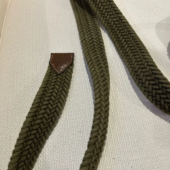 Eddie Bauer olive green braided belt XXL - Picture 2 of 4
